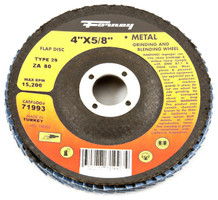 Flap Disc, Type 29, 4" x 5/8", ZA80