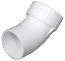 ELBOW 45 PVC DWV 4 STREET