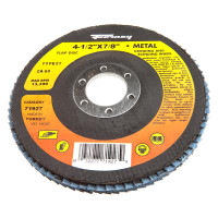 DISC FLAP T27 FLAT 4-1/2 X 7/8 60 GRIT