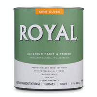 Royal Semi-Gloss Mid-Tone Base Acrylic Latex Paint and Primer Outdoor 1 quart