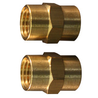 F HEX COUPLER 1/4 NPT 2 PACK