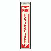 SIGN SAFETY FIRE EXTINGUISHER 4 X 18