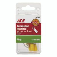 TERMINAL RING INSULATED 12-10 AWG 3/8 STUD