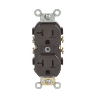 COMMERCIAL DUPLEX OUTLET BROWN