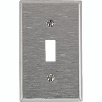 SWITCH WALL PLATE 1 GANG STEEL