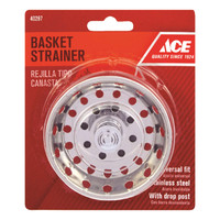 Ace 1 in. Dia. Chrome Replacement Strainer Basket