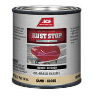 Ace Rust Stop Indoor and Outdoor Gloss Sand Rust Prevention Paint 1/2 pt.