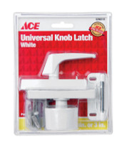 Ace White Steel Universal Knob Latch 1 pk