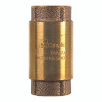 Campbell 3/4 in. Dia. x 3/4 in. Dia. Red Brass Spring Loaded Check Valve