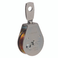 Campbell Chain 2 in. Dia. Zinc Plated Steel Swivel Eye Pulley