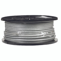 Campbell Chain Clear Vinyl Galvanized Steel 1/8 in. Dia. x 250 ft. L Aircraft Cable