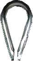 Campbell Chain Galvanized Zinc Wire Rope Thimble 3/16 in. L