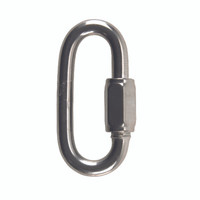 Campbell Chain Polished Stainless Steel Quick Link 1540 lb. 3 in. L
