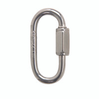 Campbell Chain Polished Stainless Steel Quick Link 220 lb. 1-3/8 in. L