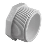 Charlotte Pipe Schedule 40 1 in. MPT x 1 in. Dia. FPT PVC Plug