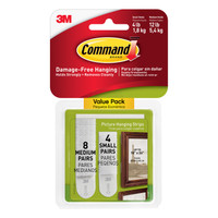 Command White Foam Picture Hanging Strips 12 pk