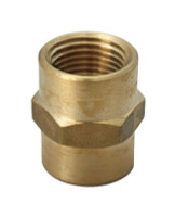 JMF 1/2 in. FPT x 1/4 in. Dia. FPT Brass Reducing Coupling