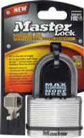 Master Lock 2 in. H x 1-1/4 in. W x 2-1/2 in. L Steel Dual Ball Bearing Locking Padlock 1 pk Key