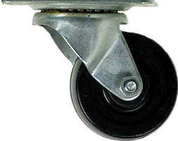 Shepherd 3 in. Dia. Swivel Rubber Caster 210 lb. 1 pk