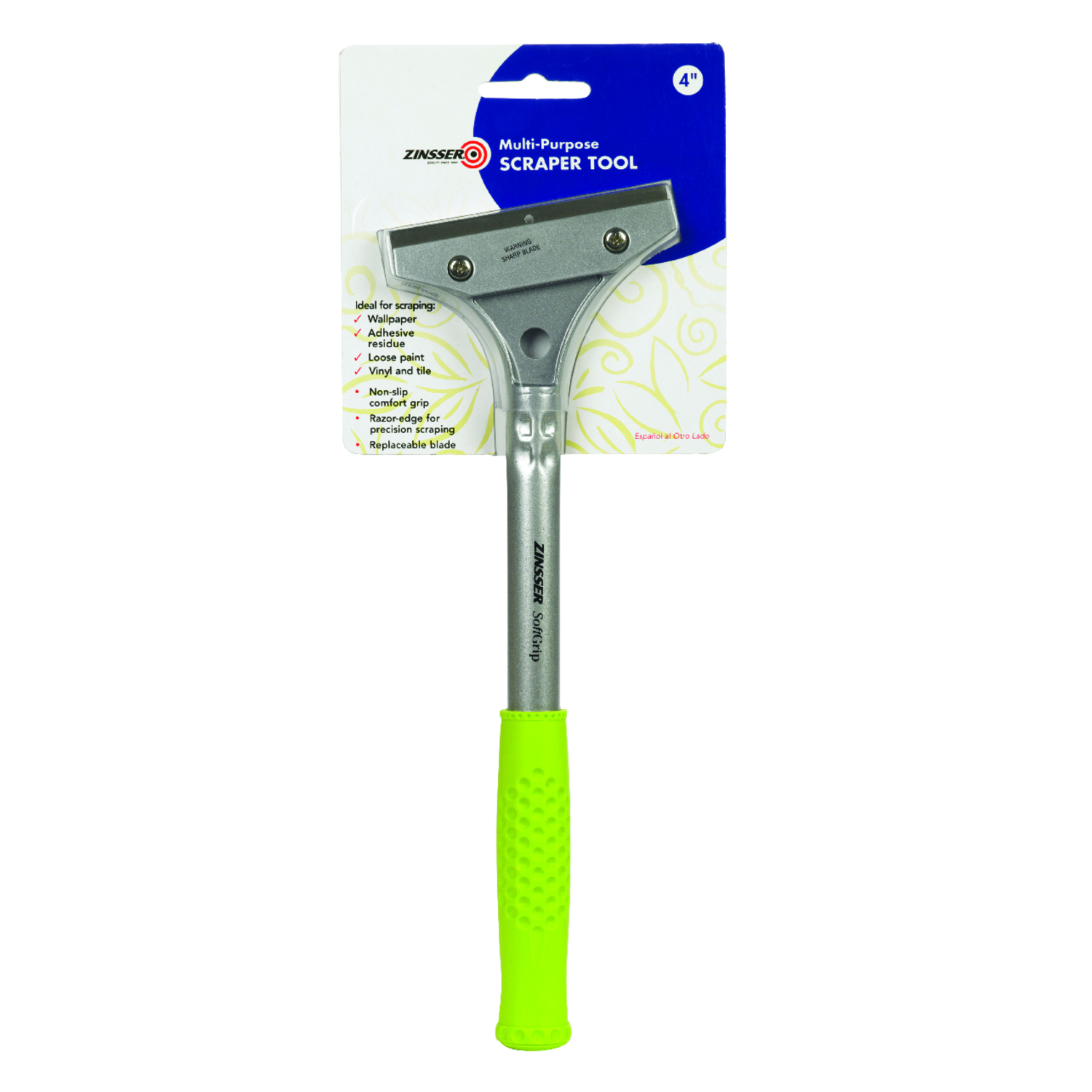 Zinsser Paper Scraper 4-1/2 in. W Steel Fixed Wallpaper Remover - Miller  Industrial