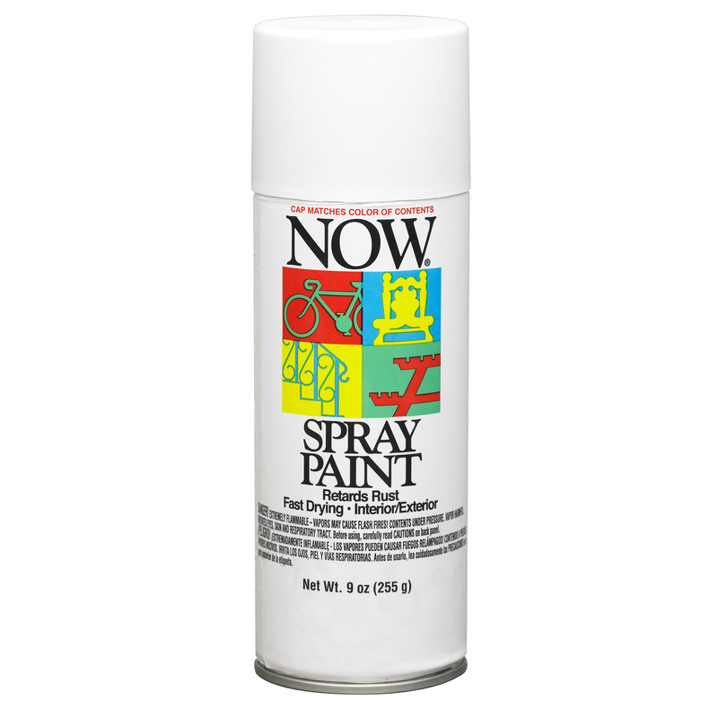 Now Flat White Spray Paint 9 oz. - Miller Industrial