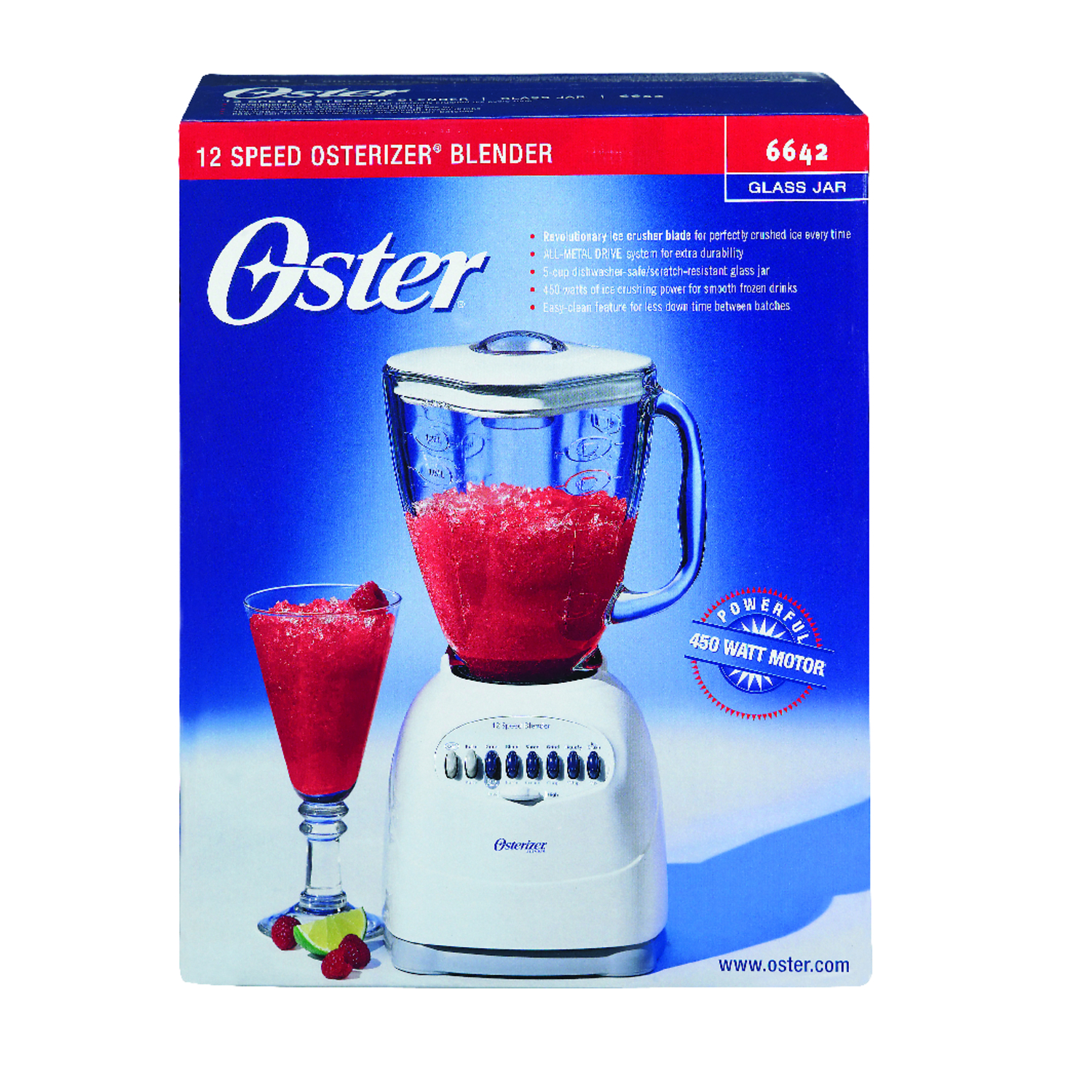 Oster Easy Clean Blender with Glass Jar