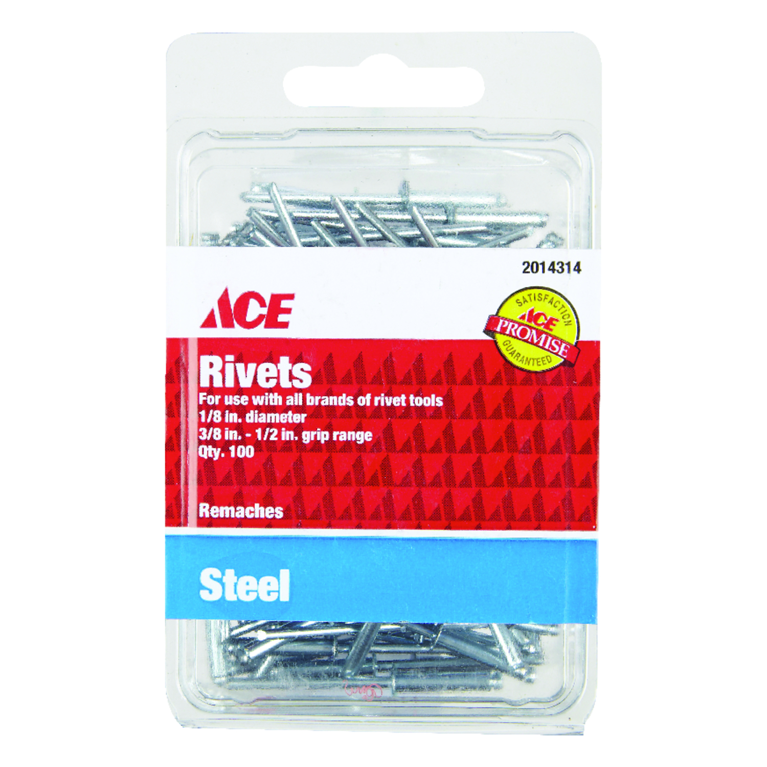 Ace Steel Rivet Tool Red 1 pc. - Miller Industrial