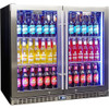 Schmick Twin Door Quiet Running Stainless Triple Glazed Glass Door Bar Fridge - Model SK246-SS