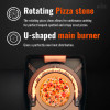WITT Etna Rotante Black 16 Inch Gas Pizza Oven Essentials Bundle