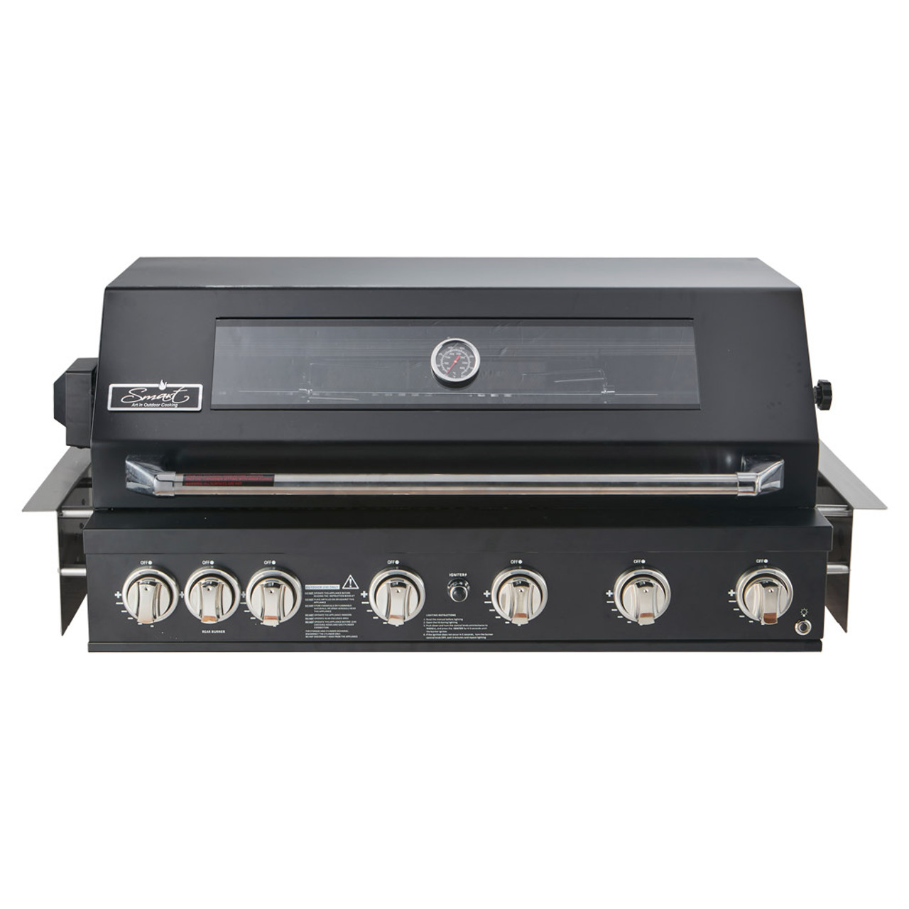 Smart Black 6 Burner Built In BBQ The BBQ KIng