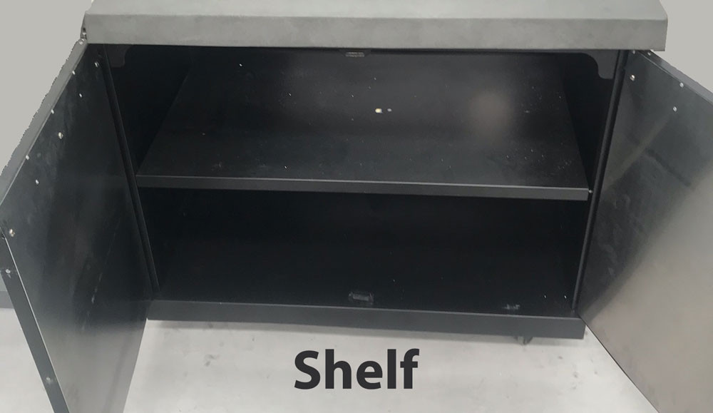 Crossray Outdoor Kitchen 4 Burner BBQ, Double fridge and Double Storage