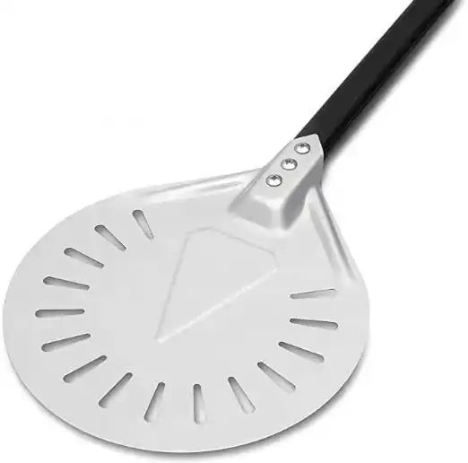 Tucker Perforated Pizza Turning Peel with Long Handle The BBQ King