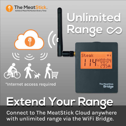 MeatStick X Set, 260 Ft Range Wireless Meat Thermometer