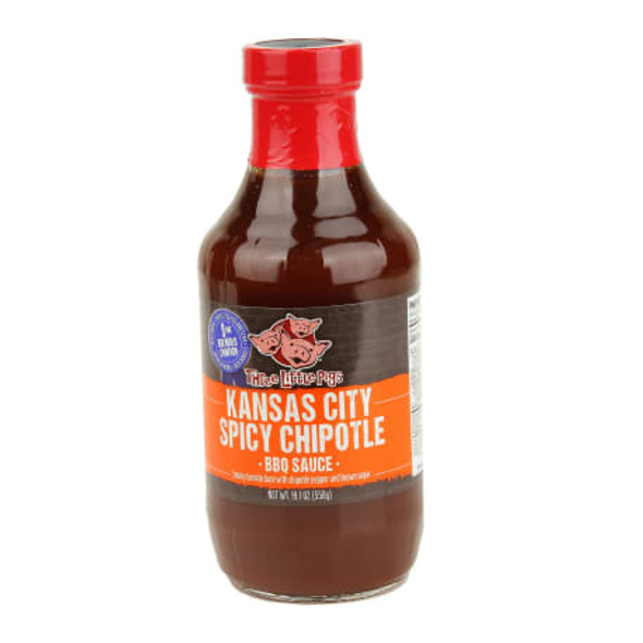 Three Little Pigs Spicy Chipotle BBQ Sauce - OW85501