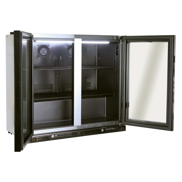 Gasmate 2 Door Premium Bar Fridge -  187L