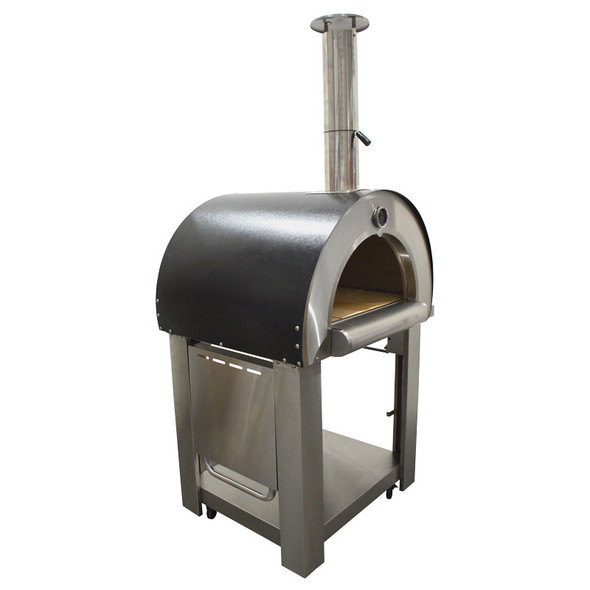 Smart Stainless Steel Built-In Wood Fired Pizza Oven with Stand - PW01