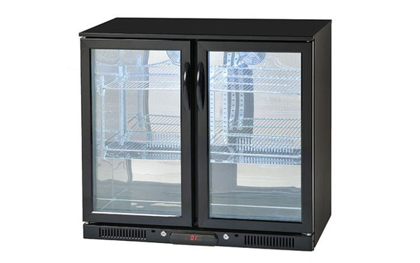 Crossray Black Double Fridge