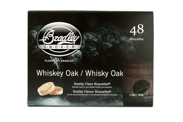 BRADLEY Whiskey Oak  Bisquettes 48 Pack WH48