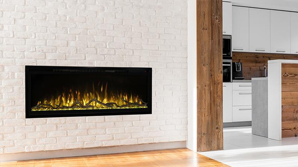 Modern Flames Spectrum Slimline Series - 60 Inch Inbuilt Electric Fireplace with Log Set - SPS-60B/AUS