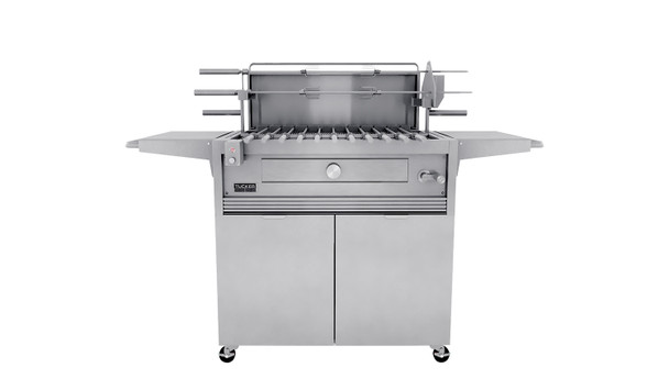 Tucker Charcoal Deluxe Pro BBQ on Trolley