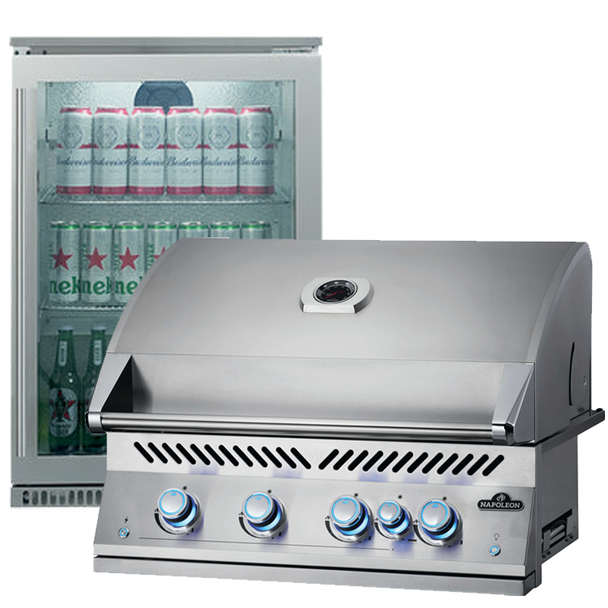 Napoleon Built in 700 Series 32" Built in and Napoleon Single Door Alfresco Outdoor Fridge