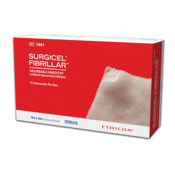 Surgicel 1961 - FIBRILLAR™ Hemostat 1" x 2"