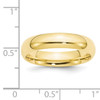 Lex & Lu 10k Yellow Gold 5mm Standard Comfort Fit Band Ring- 5 - Lex & Lu