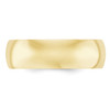 Lex & Lu 10k Yellow Gold 7mm Standard Comfort Fit Band Ring- 2 - Lex & Lu