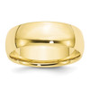 Lex & Lu 10k Yellow Gold 7mm LTW Comfort Fit Band Ring - Lex & Lu