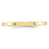 Lex & Lu 10k Yellow Gold 2mm Standard Flat Comfort Fit Band Ring- 2 - Lex & Lu