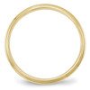 Lex & Lu 10k Yellow Gold 2.5mm Half Round w/Edge Band Ring- 2 - Lex & Lu