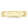 Lex & Lu 10k Yellow Gold 5mm Half Round w/Edge Band Ring- 2 - Lex & Lu