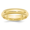 Lex & Lu 10k Yellow Gold 5mm Milgrain Comfort Fit Band Ring - Lex & Lu