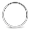 Lex & Lu 10k White Gold 4mm Bevel Edge Comfort Fit Band Ring- 2 - Lex & Lu